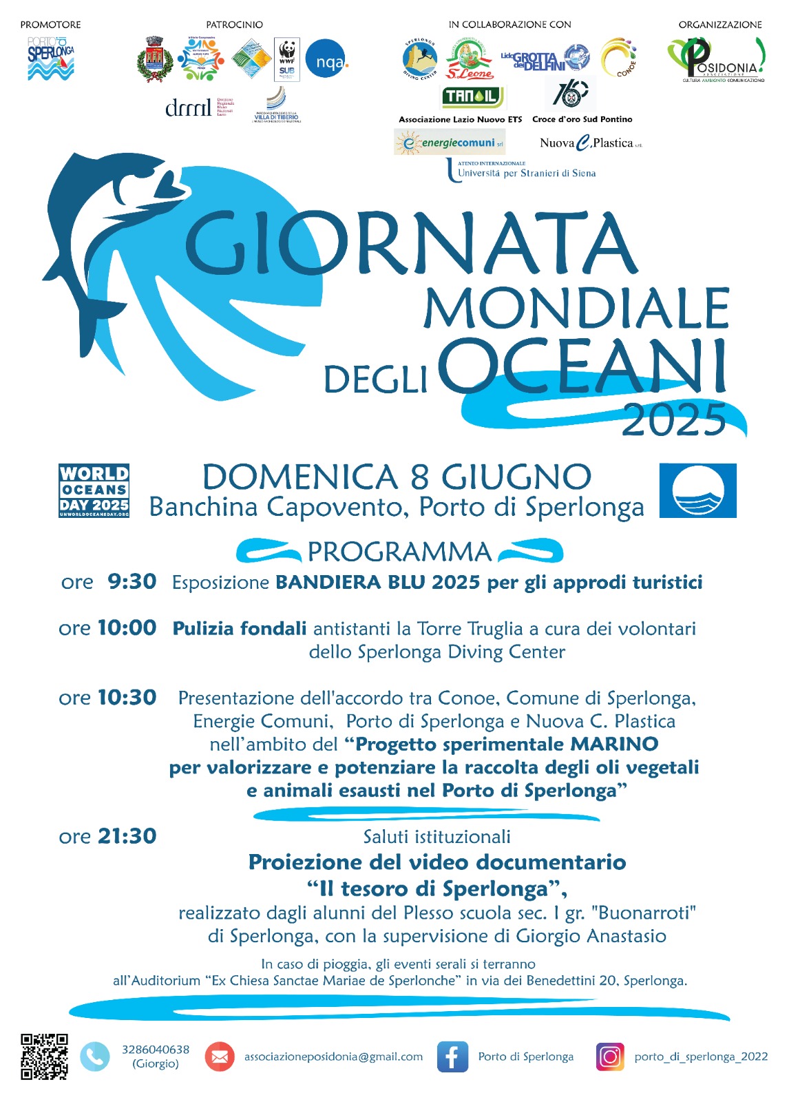 Locandina Giornata Mondiale degli Oceani, Sperlonga