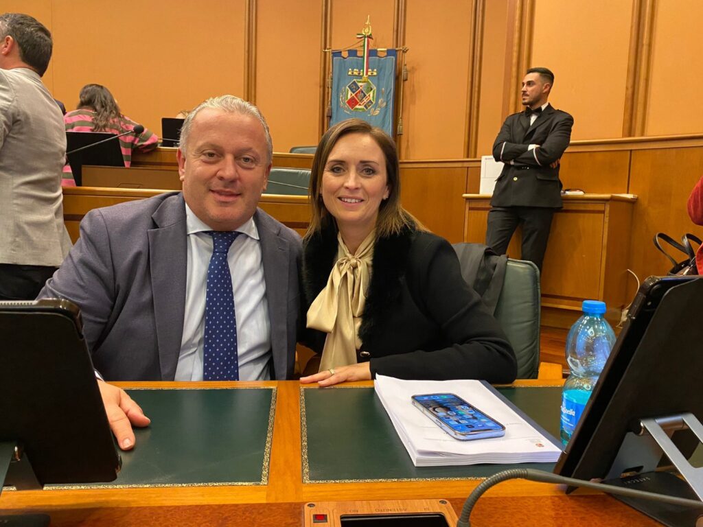 l'assessore Palazzo e il consigliere regionale Sambucci