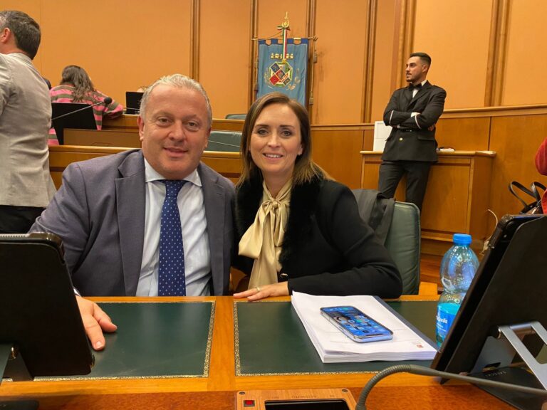 l'assessore Palazzo e il consigliere regionale Sambucci