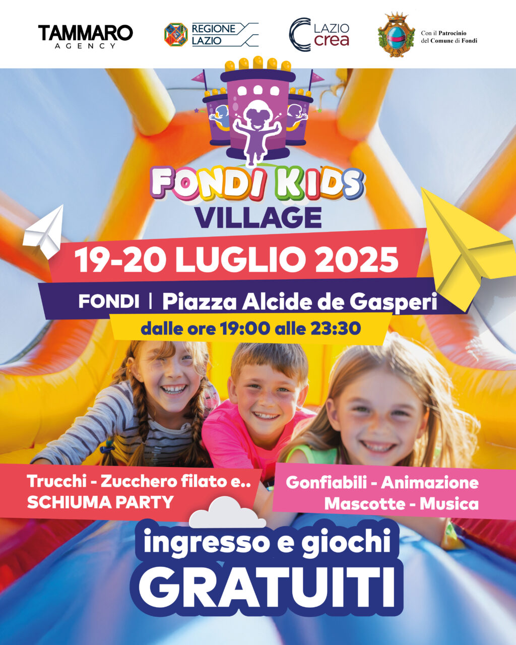 Fondi kids village locandina verticale