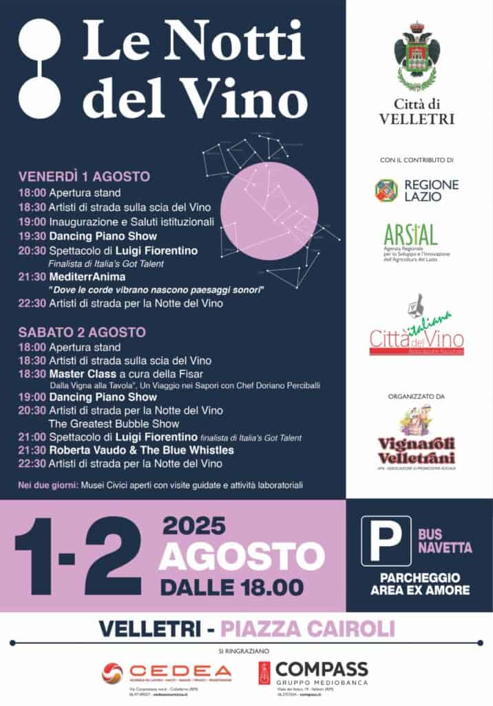 Locandina Notti del Vino