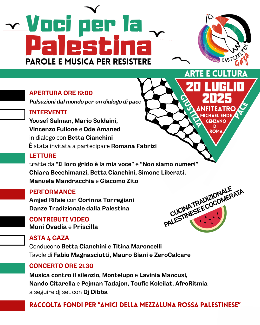 MANIFESTO CASTELLI PER GAZA