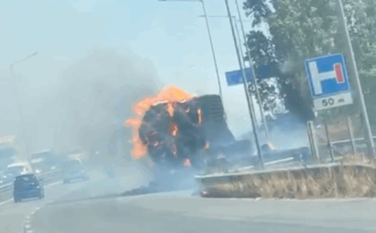 lnp incendio motrice tir aprilia