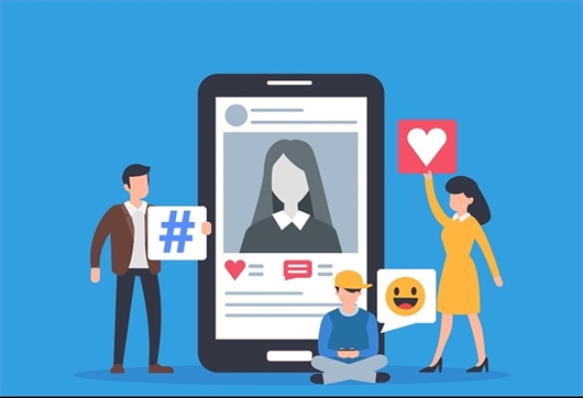 postare aui social media post