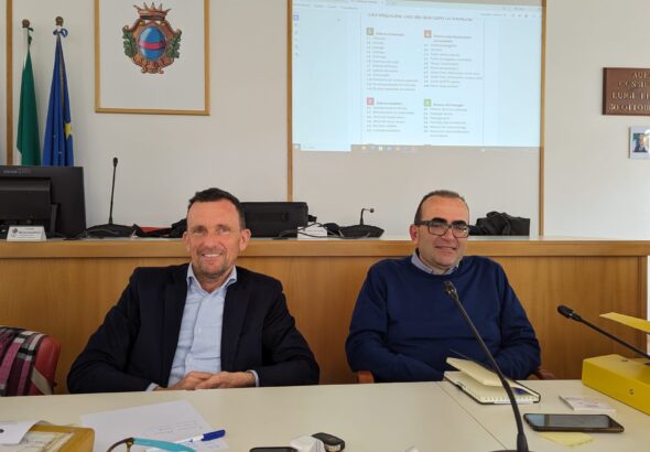 presidente giulio cesare di manno e assessore spagnarid