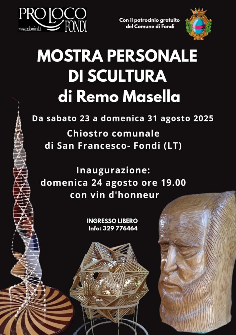 Locandina Remo Masella 23 al 31 agosto 2025