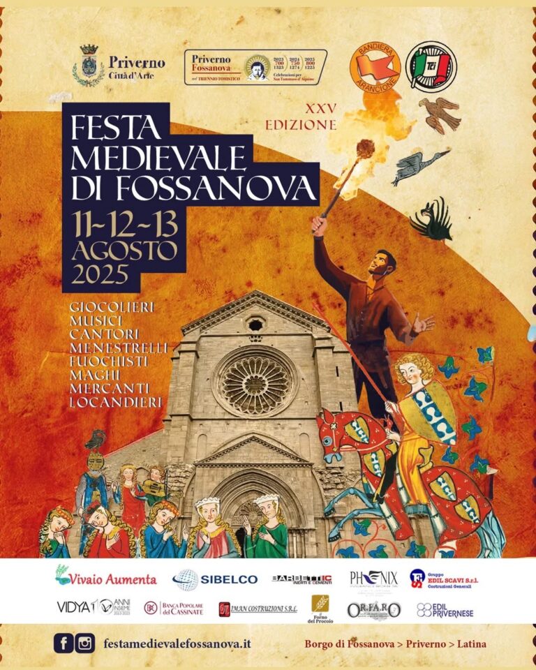 grafica festa medievale fossanova 2025