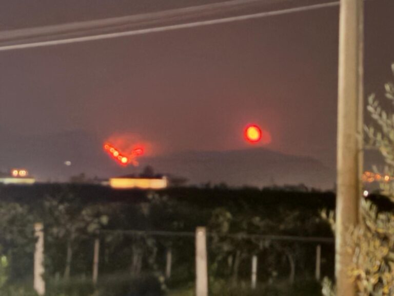 incendio montagna sermoneta