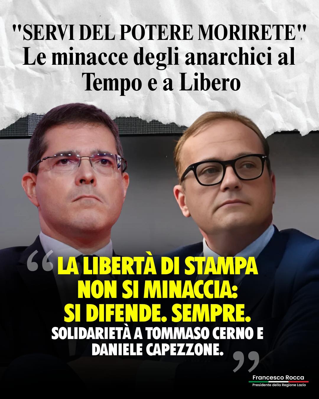 minacce Il Tempo e Libero