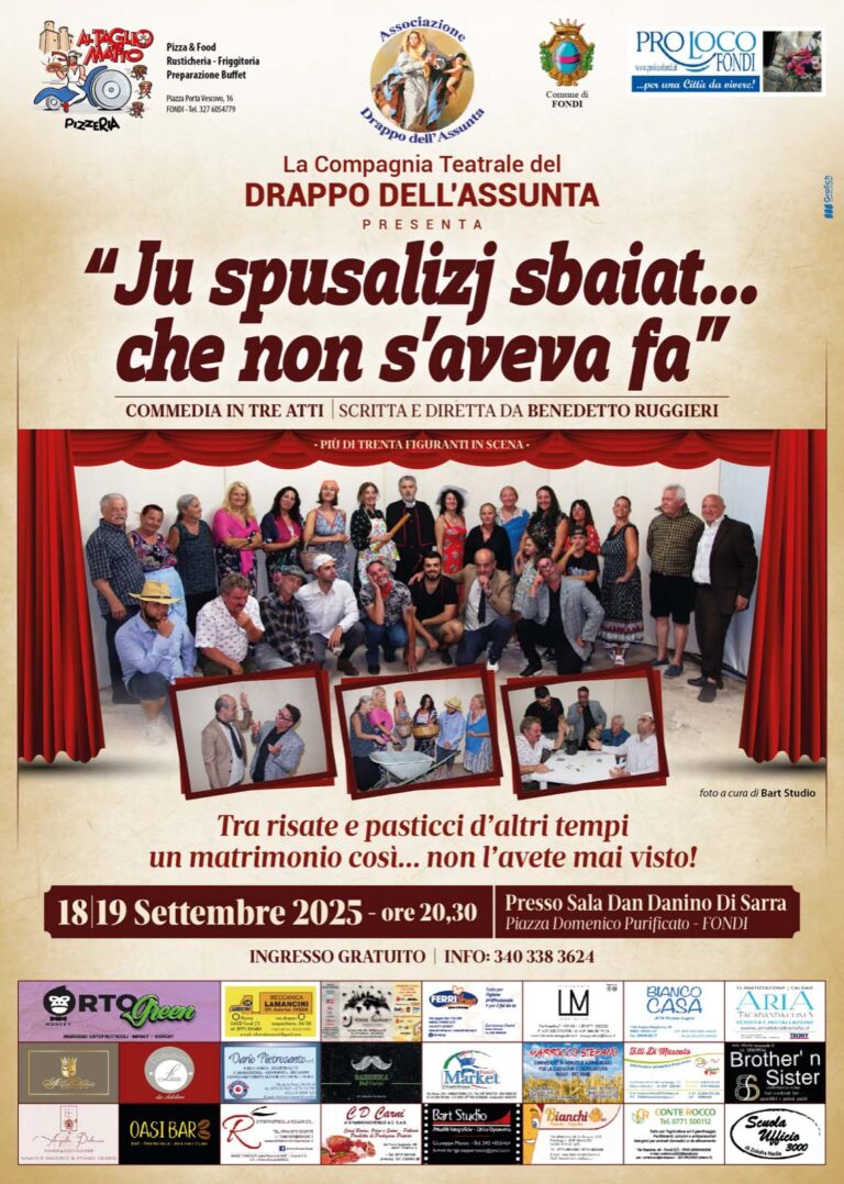 Commedia Drappo dell'Assunta 18-19 settembre 2025 locandina