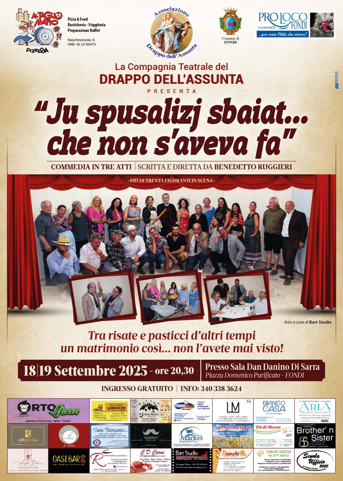 Commedia Drappo dell'Assunta 18-19 settembre 2025 locandina