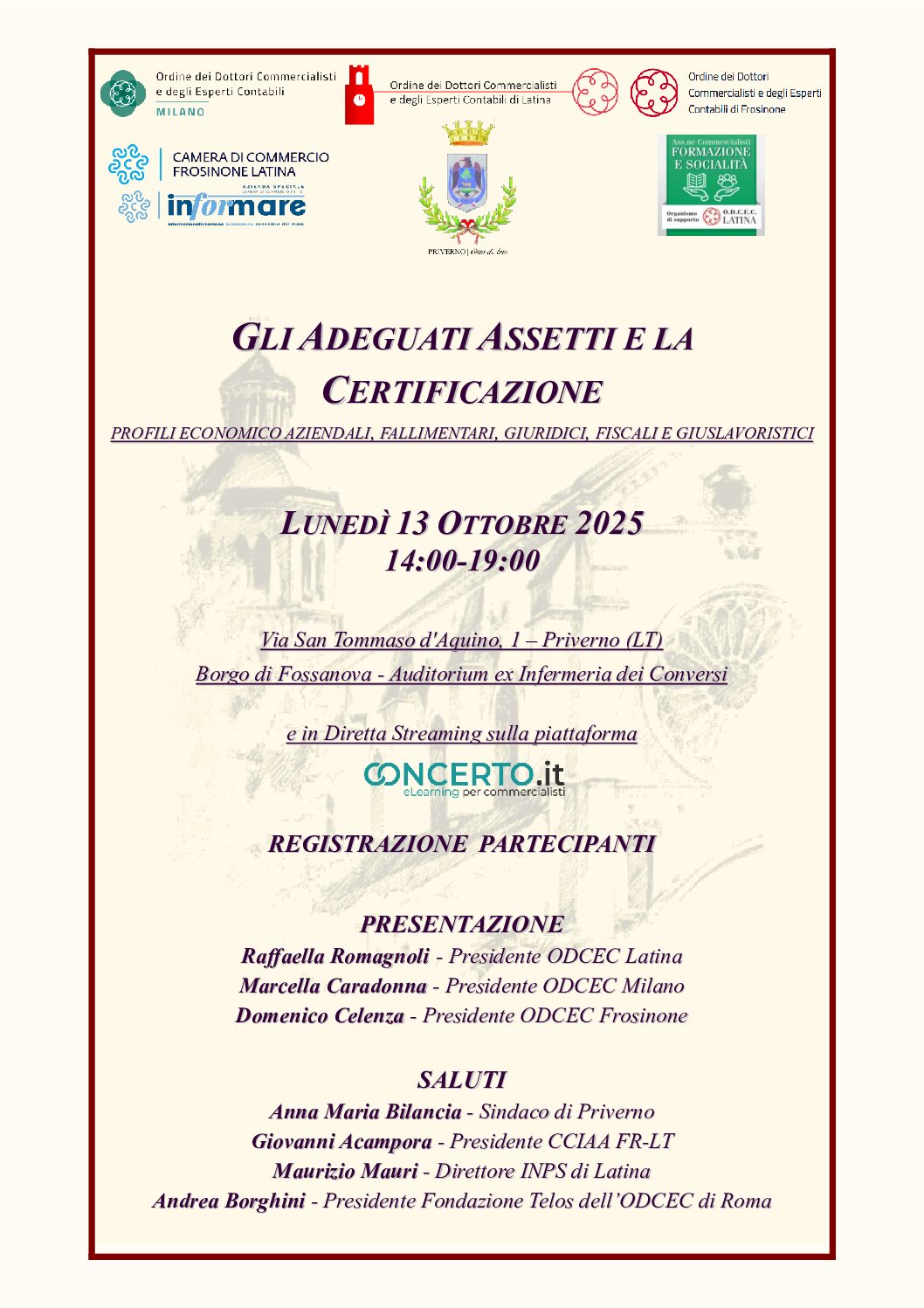Locandina Certificazione