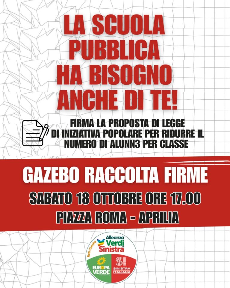 Locandina iniziativa 18 Ottobre