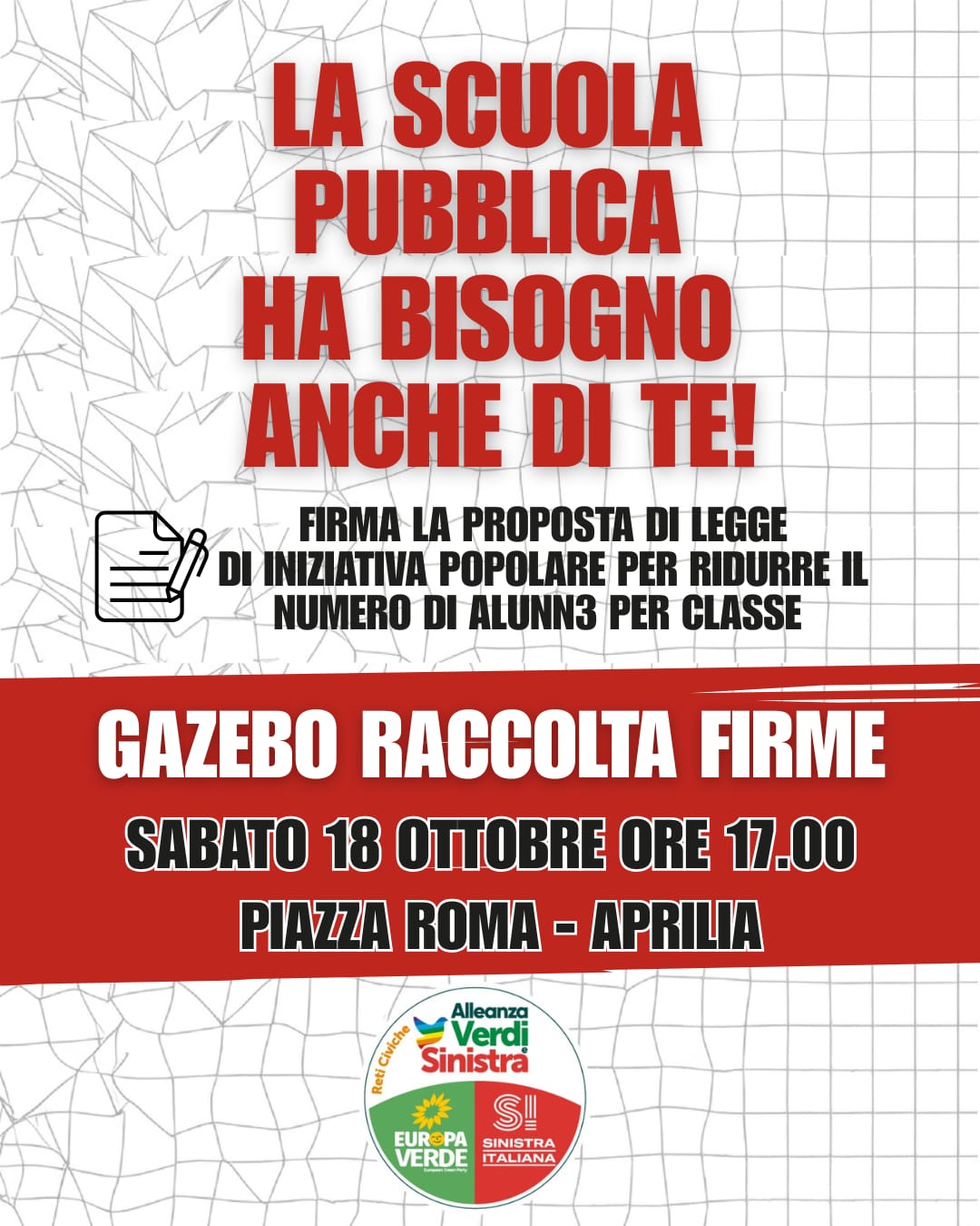 Locandina iniziativa 18 Ottobre