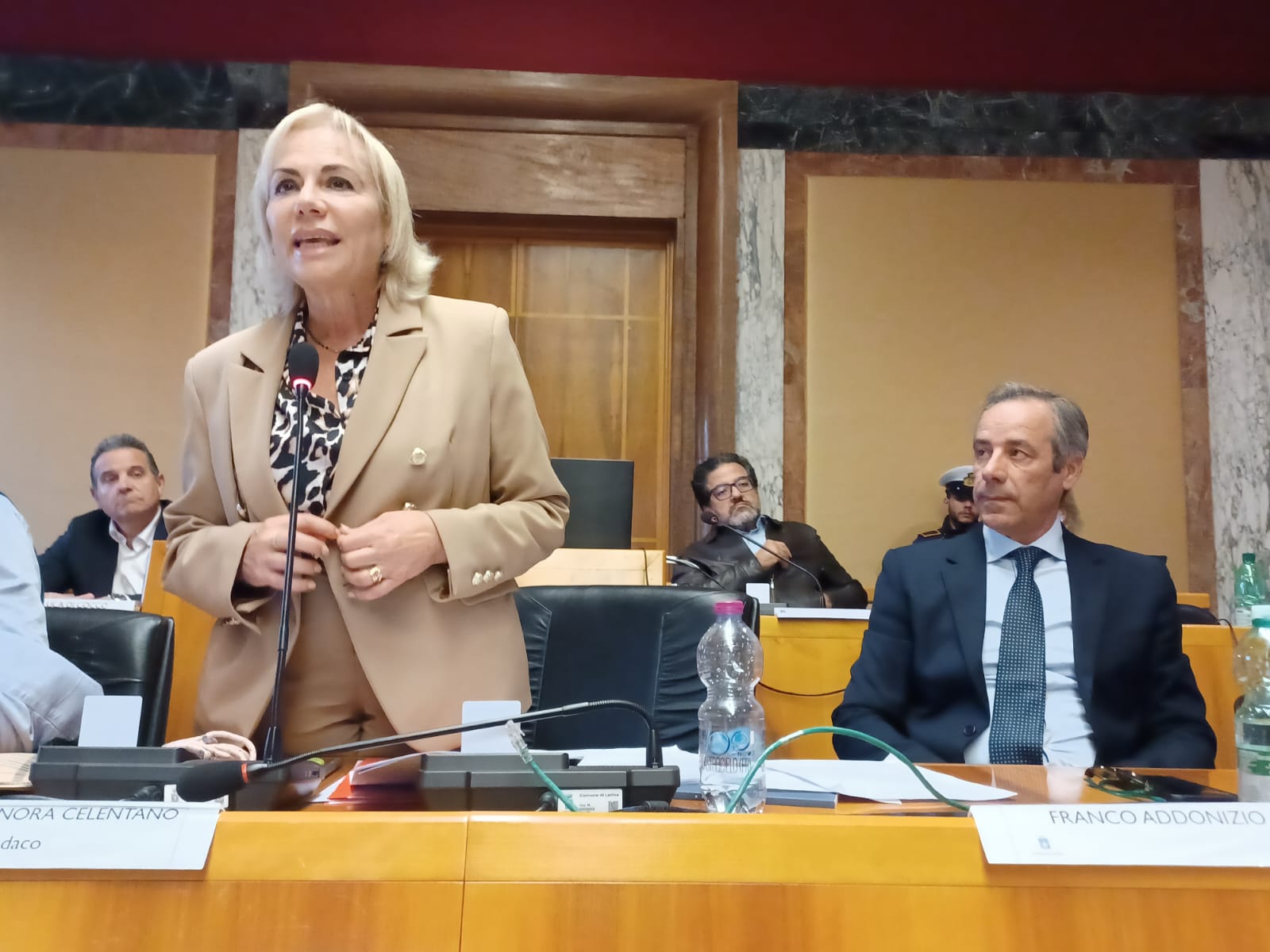 il sindaco Matilde Celentano e l'assessore Franco Addonizio